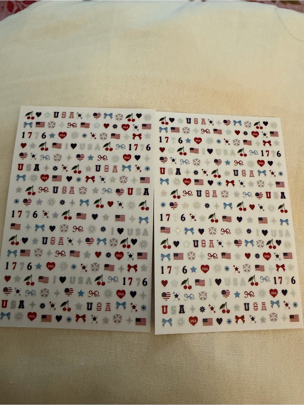 Patriotic Red, White & Blue Nail Art Stickers - Home Party Supplies